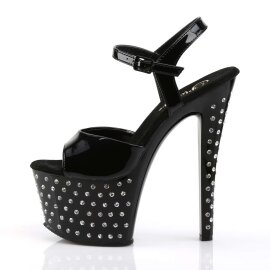 Pleaser STARDUST-709 Black Patent/Black EU-41 / US-11