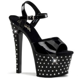 Pleaser STARDUST-709 Black Patent/Black EU-35 / US-5