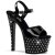 Pleaser STARDUST-709 Black Patent/Black EU-35 / US-5