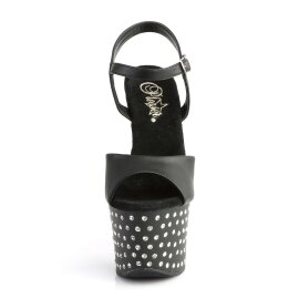Pleaser STARDUST-709 Black Faux Leather/Black Matte EU-35 / US-5