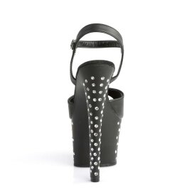 Pleaser STARDUST-709 Black Faux Leather/Black Matte EU-35 / US-5