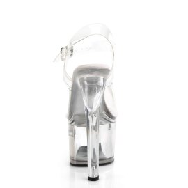 Pleaser TIPJAR-708-2 Clear/Clear EU-40 / US-10