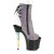 Pleaser UNICORN-1018G Purple-Blue Glitter/Black EU-35 / US-5