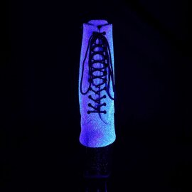 Pleaser UNICORN-1020G Purple-Blue Glitter/Black EU-36 / US-6