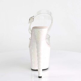 Pleaser UNICORN-708LG Clear/Opal Multi Glitter EU-36 / US-6