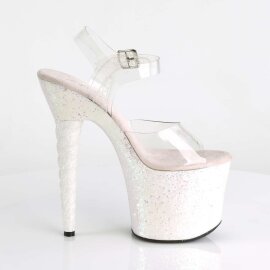 Pleaser UNICORN-708LG Clear/Opal Multi Glitter EU-36 / US-6