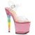 Pleaser UNICORN-708T Clear/Bubble Gum Pink Tinted EU-35 / US-5