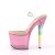 Pleaser UNICORN-708T Clear/Bubble Gum Pink Tinted EU-35 / US-5