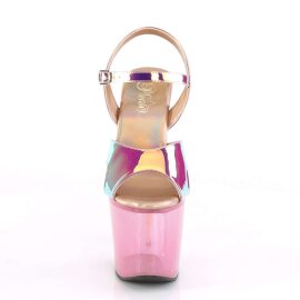Pleaser UNICORN-711T Pink Shifting TPU/Bubble Gum Pink Tinted EU-35 / US-5