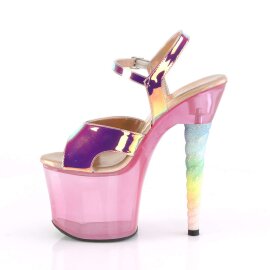 Pleaser UNICORN-711T Pink Shifting TPU/Bubble Gum Pink Tinted EU-35 / US-5