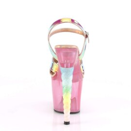 Pleaser UNICORN-711T Pink Shifting TPU/Bubble Gum Pink Tinted EU-35 / US-5