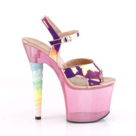 Pleaser UNICORN-711T Pink Shifting TPU/Bubble Gum Pink Tinted EU-35 / US-5