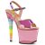 Pleaser UNICORN-711T Pink Shifting TPU/Bubble Gum Pink Tinted EU-35 / US-5