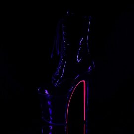 Pleaser XTREME-1020TT Black Patent/Black-Neon Hot Pink EU-37 / US-7