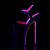 Pleaser XTREME-809TT Black Patent-Neon Hot Pink/Black EU-35 / US-5