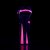 Pleaser XTREME-809TT Black Patent-Neon Hot Pink/Black EU-35 / US-5