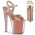 Pleaser XTREME-809TTG Rose Gold Metallic Pu/Rose Gold Chrome-Glitter EU-35 / US-5
