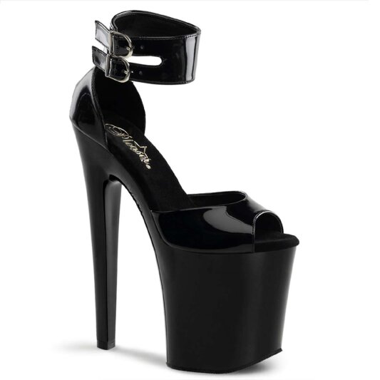 Pleaser XTREME-875 Black Patent/Black EU-35 / US-5
