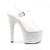 Pleaser ADORE-708MR-5 Clear/White-Silver EU-35 / US-5