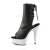 Pleaser BEJEWELED-1018DM-6 Black Faux Leather/Silver Multi RS EU-35 / US-5