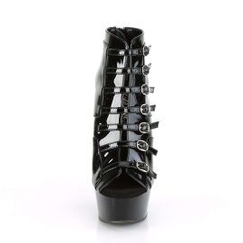 Pleaser DELIGHT-600-11 Black Patent/Black EU-36 / US-6