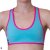 PoleFit Top Retro Sport XS Teal / Hot Pink
