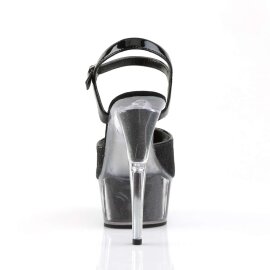 Pleaser DELIGHT-609-5G Black Glitter/Black Glitter EU-35 / US-5