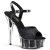 Pleaser DELIGHT-609-5G Black Glitter/Black Glitter EU-35 / US-5