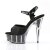 Pleaser DELIGHT-609-5G Black Glitter/Black Glitter EU-35 / US-5