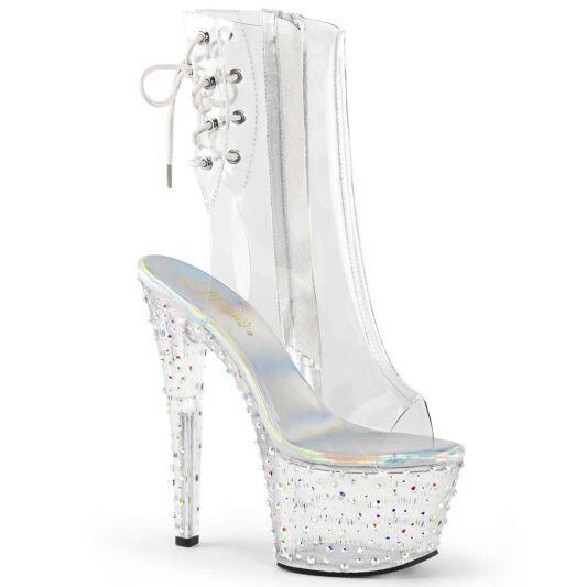 Pleaser STARDANCE-1018C-7 Clear/Clear-Silver Multi RS EU-39 / US-9