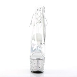 Pleaser STARDANCE-1018C-7 Clear/Clear-Silver Multi RS...