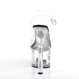 Pleaser TIPJAR-708-5 Clear-Black/Clear EU-35 / US-5