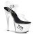 Pleaser TIPJAR-708-5 Clear-Black/Clear EU-38 / US-8