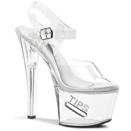 Pleaser TIPJAR-708-5 Clear/Clear EU-38 / US-8