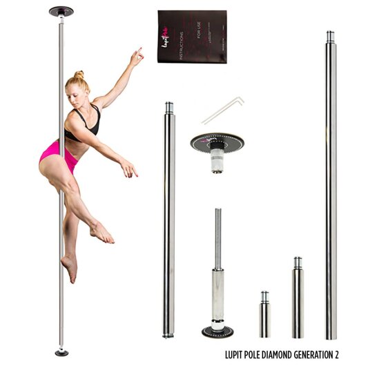Lupit Pole Diamond G2 Chrome 45 mm 2,30 m - 3,30 m