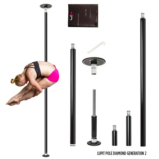 Lupit Pole Diamond G2 45 mm Powder Coated Black