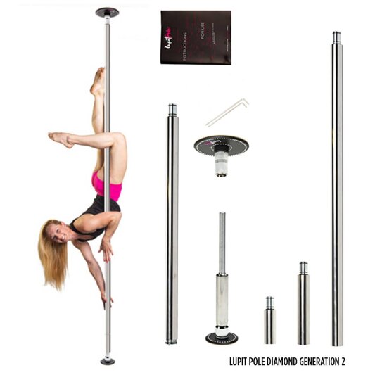 Lupit Pole Diamond G2 Stainless Steel 42 mm 2,30 m - 3,30 m