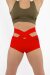 i-Style Shorts Criss Cross Colors L Red