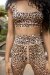 Lunalae Top Ava Brown Leopard L