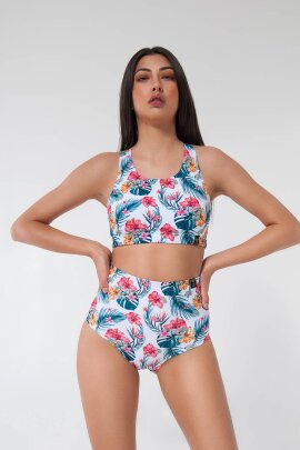 Pole Addict Open Back Top Aloha M