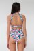 Pole Addict Open Back Top Aloha M
