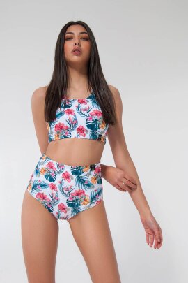 Pole Addict Open Back Top Aloha L