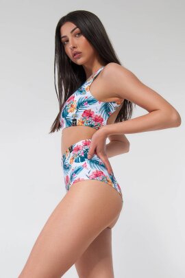 Pole Addict Open Back Top Aloha L