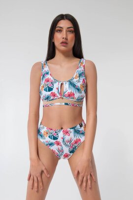 Pole Addict High Leg Shorts Aloha XS