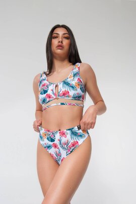 Pole Addict High Leg Shorts Aloha M