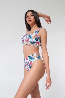 Pole Addict High Leg Shorts Aloha L