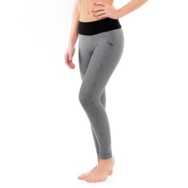 Dragonfly Leggings Adriana XS Grey Melange / Black