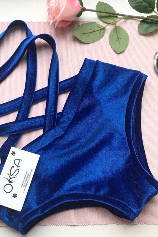 Oksawear Shorts Palma Velvet Blue