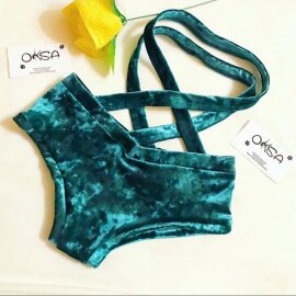 Oksawear Shorts Palma Velvet Green L