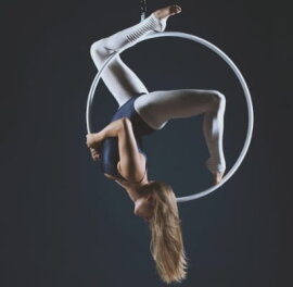 PoleSports Aerial Hoop 1-Point Ø 26,9 mm White